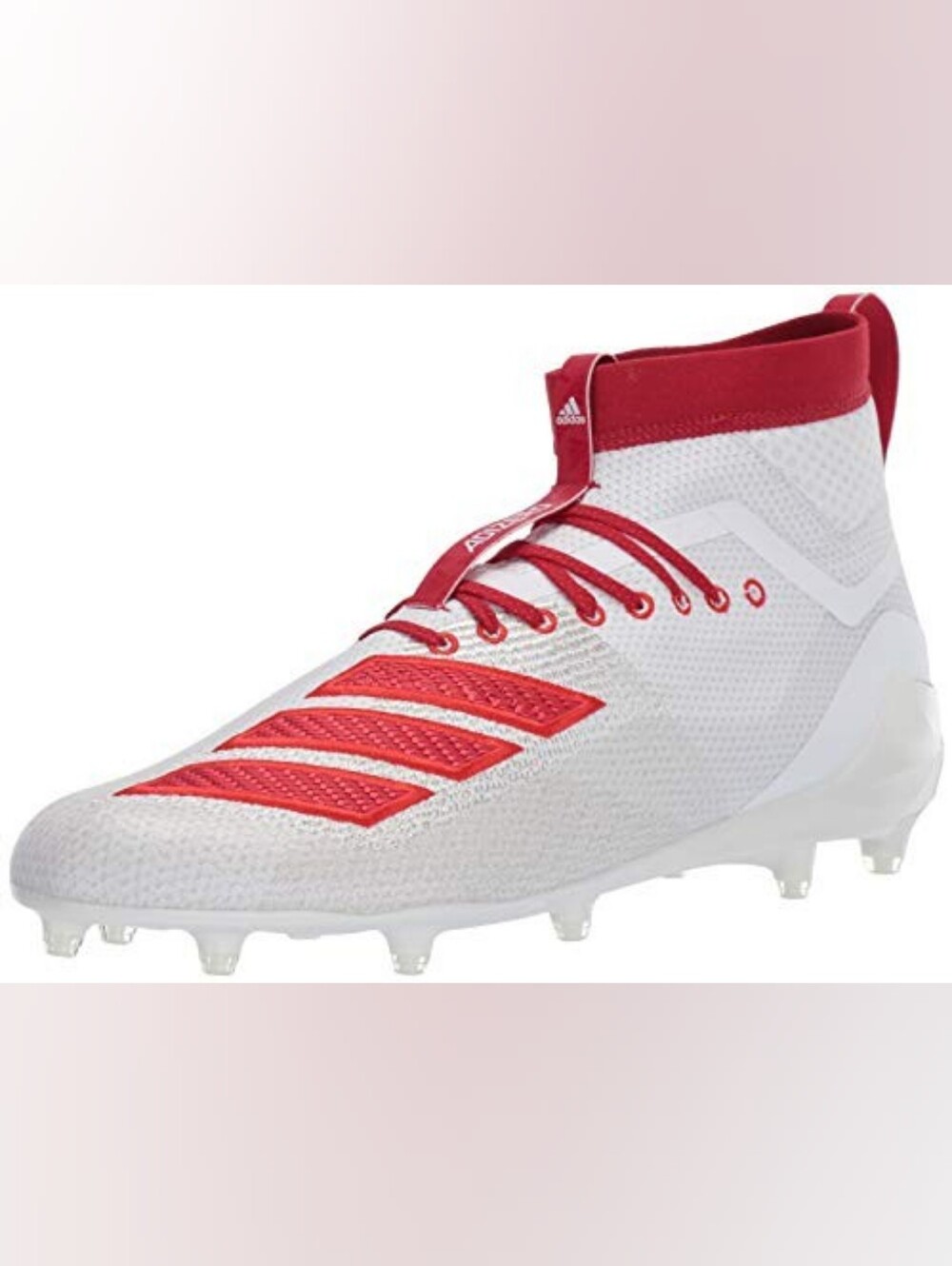 Adidas Men's Adizero 8.0 SK Football Cleats White & Red SZ 13.5